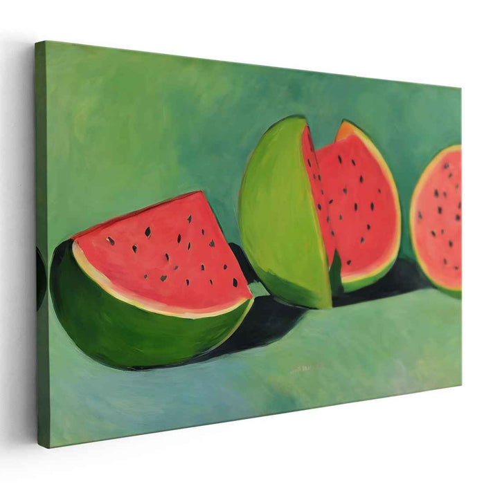 Sunburst Harvest Hues: Vibrant Summer Fruit Canvas Art