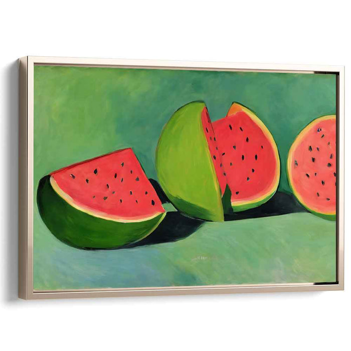 Sunburst Harvest Hues: Vibrant Summer Fruit Canvas Art