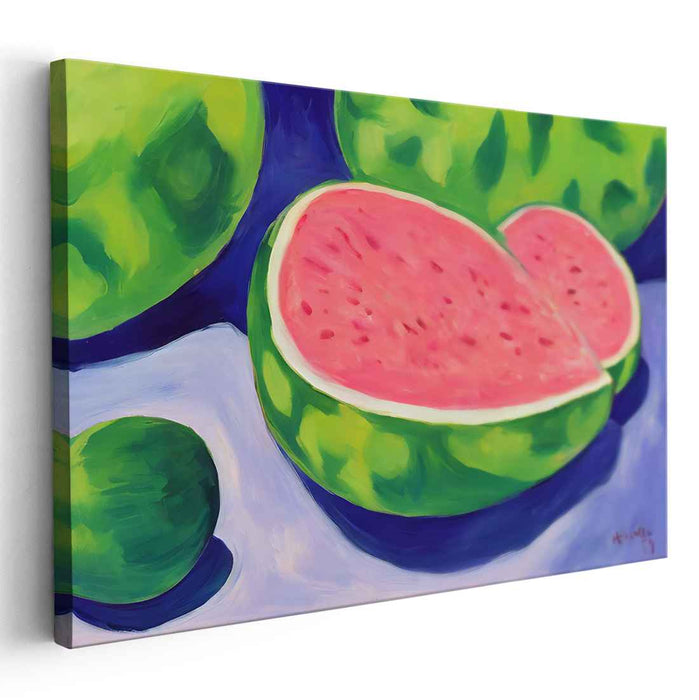 Juicy Melody Bursting Colors: Vibrant Summer Fruit Canvas Art