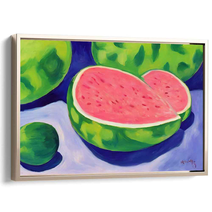 Juicy Melody Bursting Colors: Vibrant Summer Fruit Canvas Art