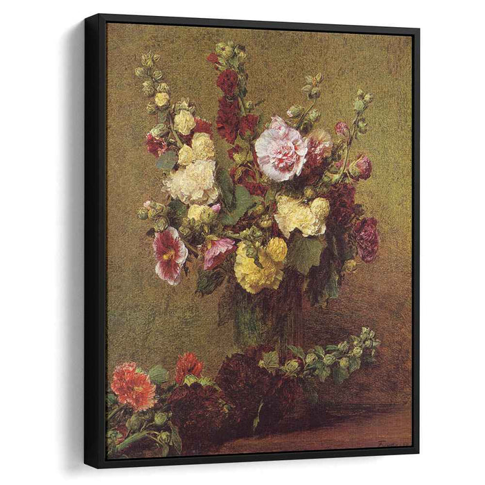 Hollyhocks (1892) by Henri Fantin-Latour