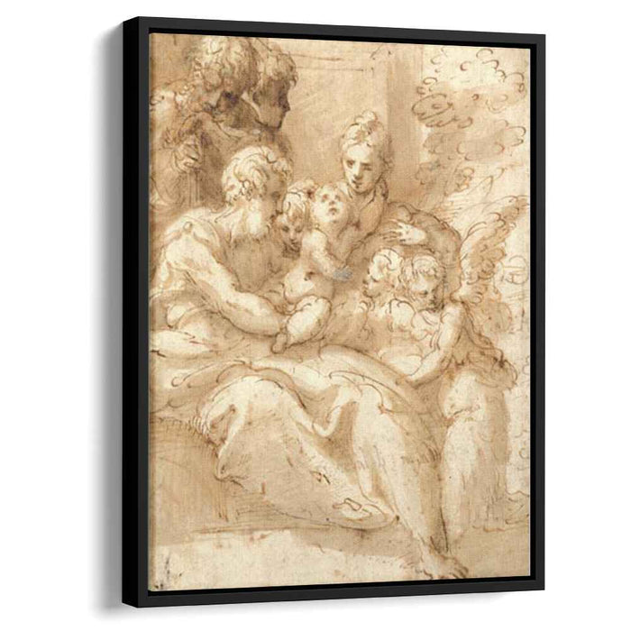 Holy Family with Shepherds and Angels (1524) by Parmigianino