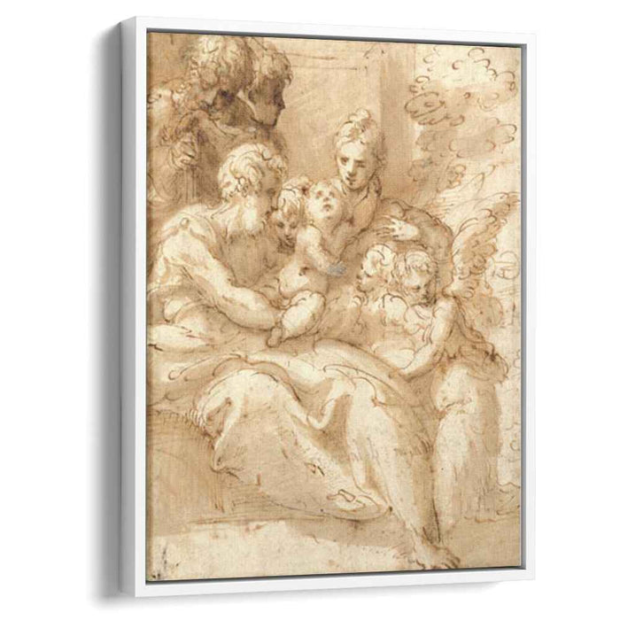 Holy Family with Shepherds and Angels (1524) by Parmigianino