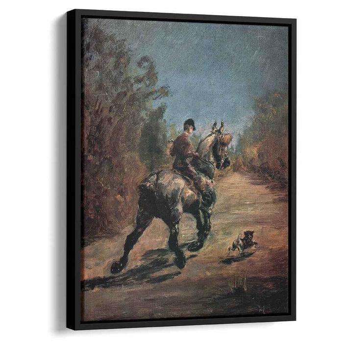 Horse and Rider with a Little Dog (1879) by Henri de Toulouse-Lautrec