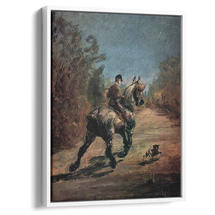 Horse and Rider with a Little Dog (1879) by Henri de Toulouse-Lautrec