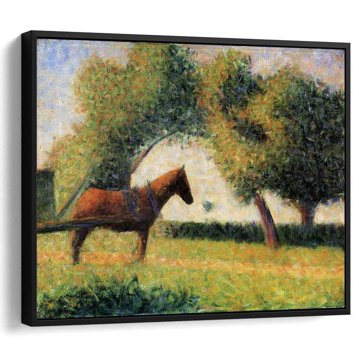 Horse and cart (1884) by Georges Seurat