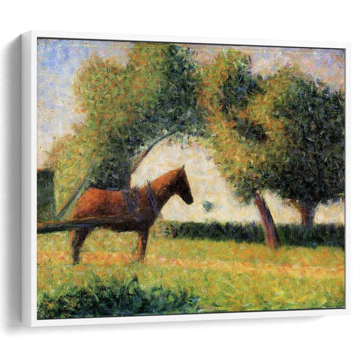 Horse and cart (1884) by Georges Seurat
