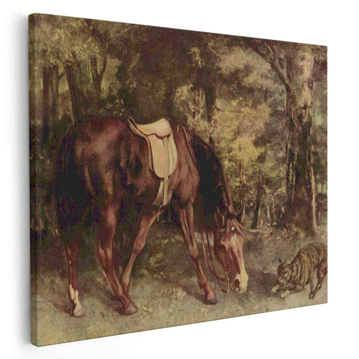 Horse in the Woods (1863) by Gustave Courbet