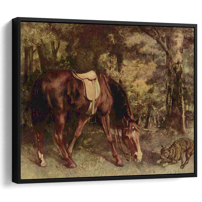 Horse in the Woods (1863) by Gustave Courbet