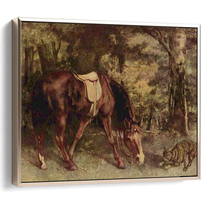 Horse in the Woods (1863) by Gustave Courbet