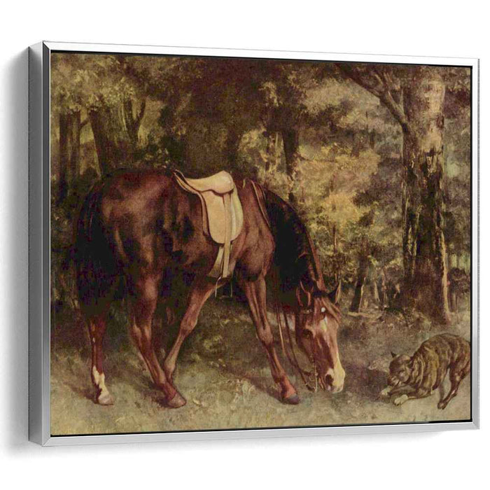 Horse in the Woods (1863) by Gustave Courbet