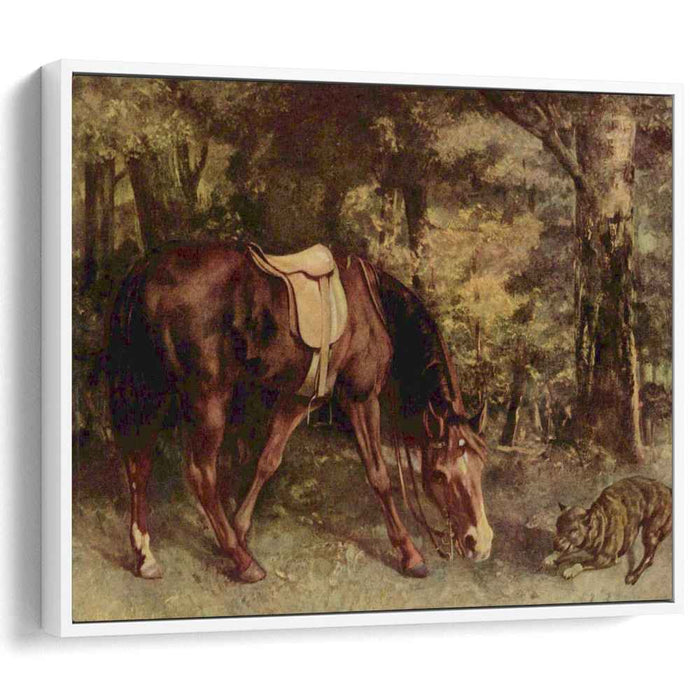 Horse in the Woods (1863) by Gustave Courbet