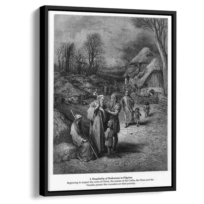 Hospitality of Barbarians to Pilgrims by Gustave Dore