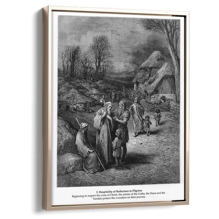 Hospitality of Barbarians to Pilgrims by Gustave Dore