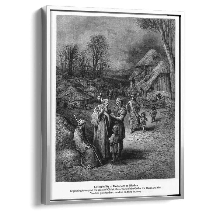 Hospitality of Barbarians to Pilgrims by Gustave Dore