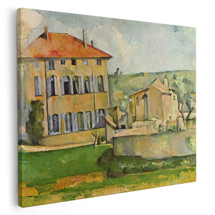 House and Farm at Jas de Bouffan (1887) by Paul Cezanne