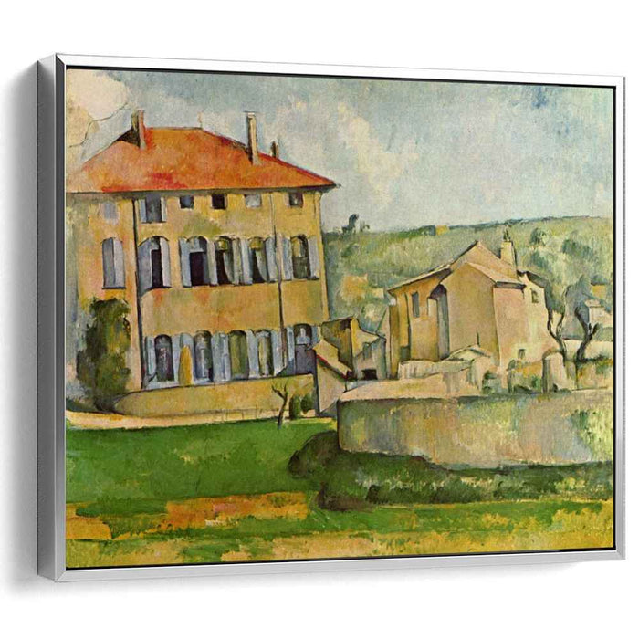 House and Farm at Jas de Bouffan (1887) by Paul Cezanne