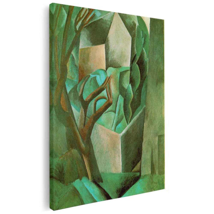 House in the garden (1908) by Pablo Picasso