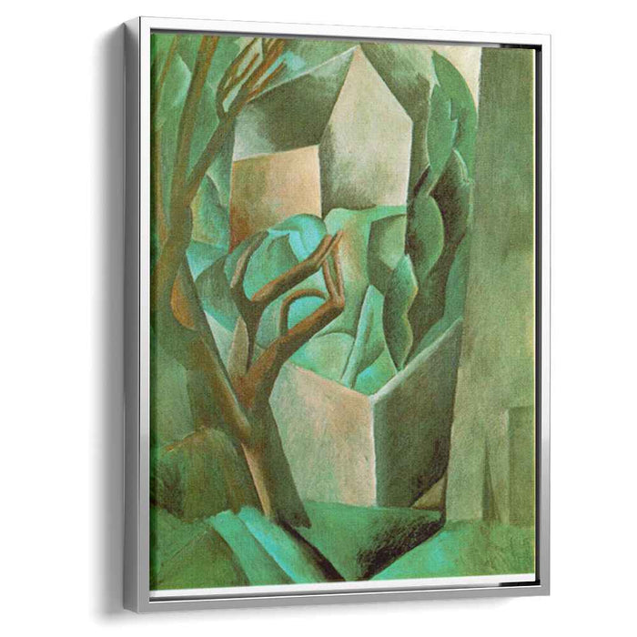 House in the garden (1908) by Pablo Picasso