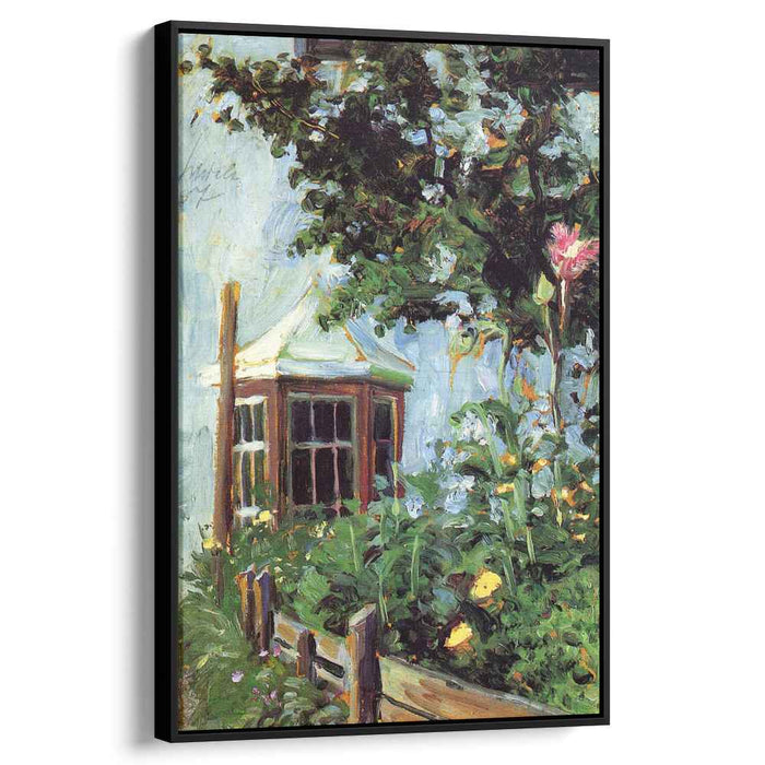 House with a Bay Window in the Garden (1907) by Egon Schiele