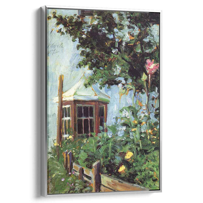 House with a Bay Window in the Garden (1907) by Egon Schiele