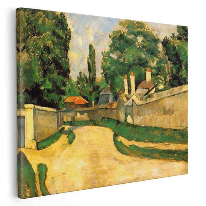 Houses Along a Road (1881) by Paul Cezanne