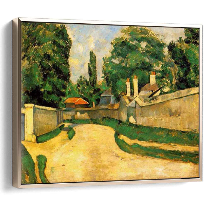 Houses Along a Road (1881) by Paul Cezanne