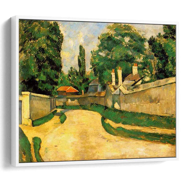Houses Along a Road (1881) by Paul Cezanne