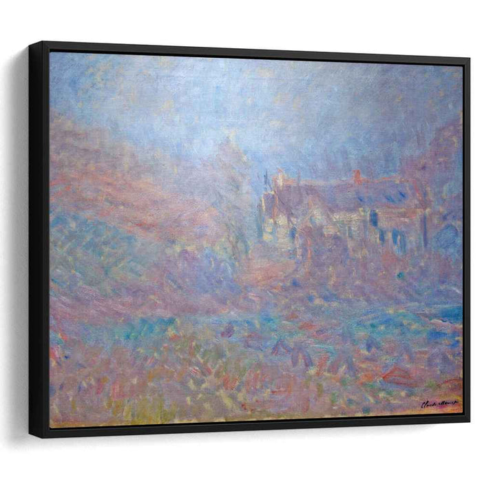Houses at Falaise in the Fog (1885) by Claude Monet