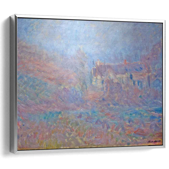 Houses at Falaise in the Fog (1885) by Claude Monet