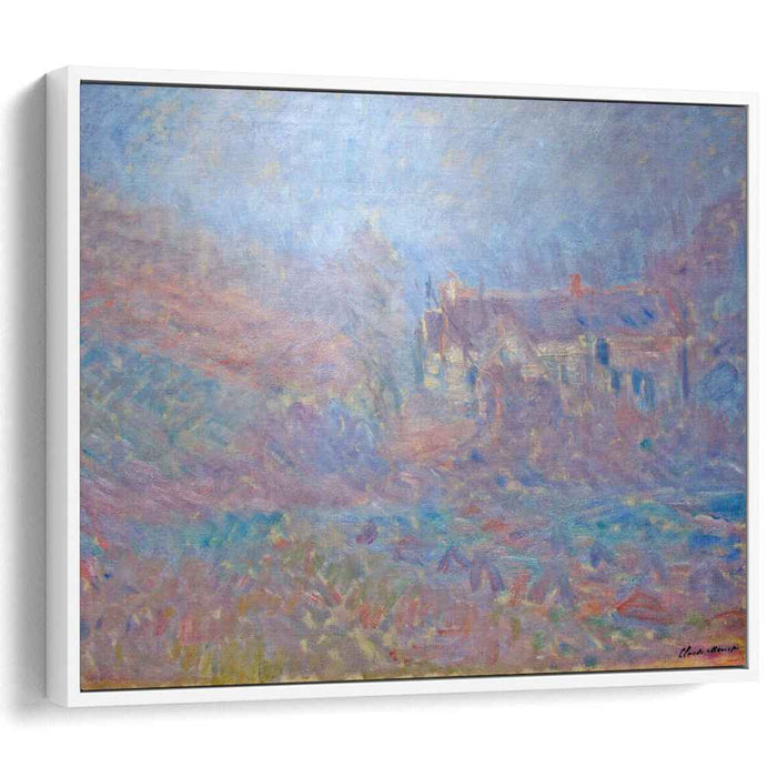 Houses at Falaise in the Fog (1885) by Claude Monet