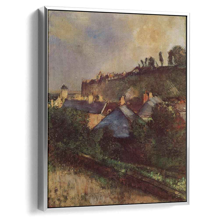 Houses at the Foot of a Cliff (Saint-Valery-sur-Somme) (1898) by Edgar Degas