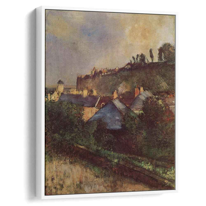 Houses at the Foot of a Cliff (Saint-Valery-sur-Somme) (1898) by Edgar Degas