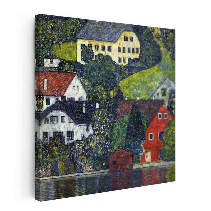 Houses at Unterach on the Attersee (1916) by Gustav Klimt