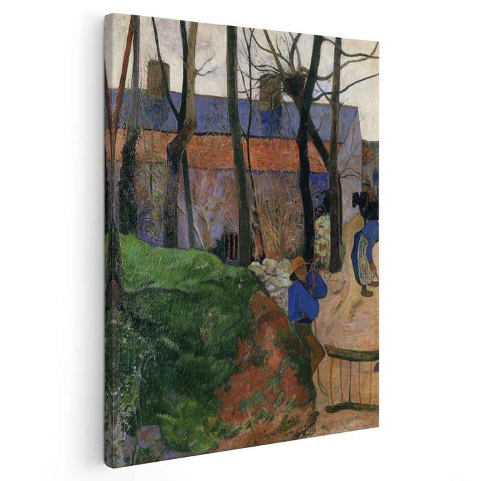 Houses in le Pouldu (1890) by Paul Gauguin