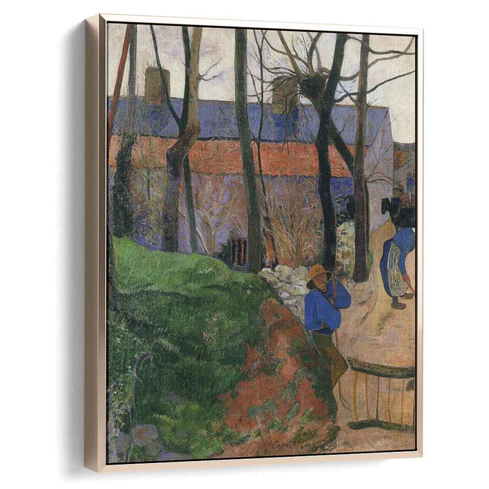 Houses in le Pouldu (1890) by Paul Gauguin