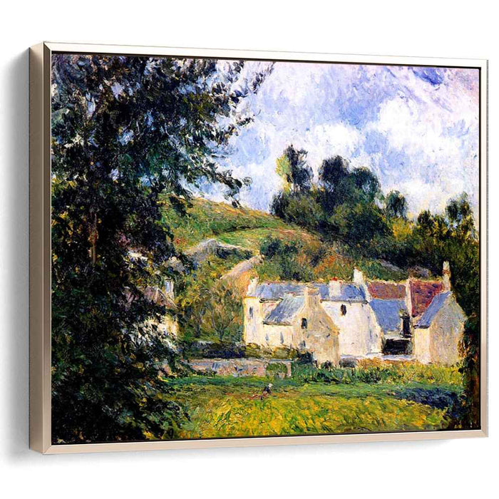 Houses of l'Hermitage, Pontoise by Camille Pissarro