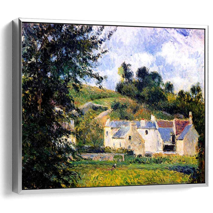 Houses of l'Hermitage, Pontoise by Camille Pissarro