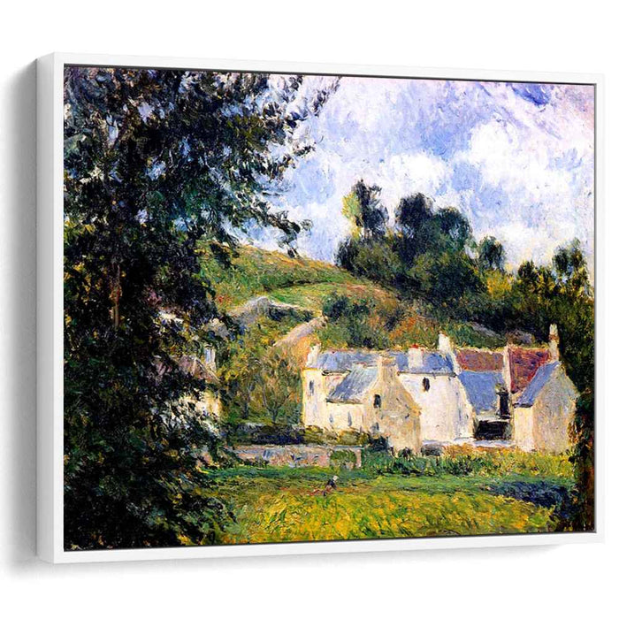 Houses of l'Hermitage, Pontoise by Camille Pissarro