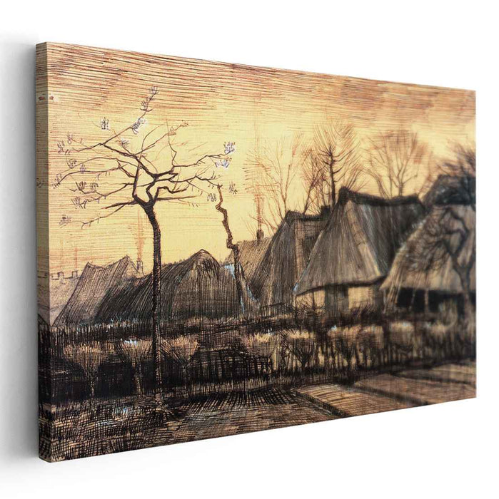 Houses with Thatched Roofs (1884) by Vincent van Gogh