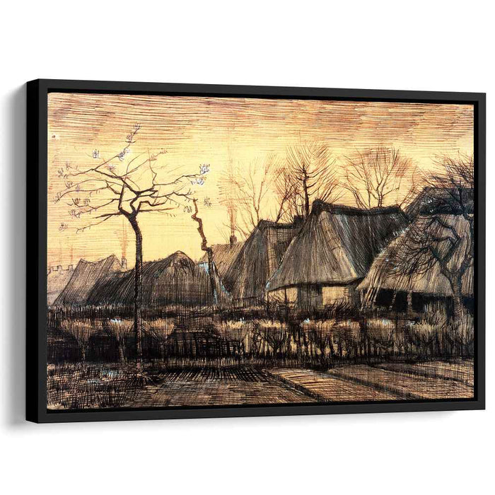 Houses with Thatched Roofs (1884) by Vincent van Gogh