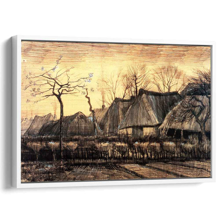 Houses with Thatched Roofs (1884) by Vincent van Gogh