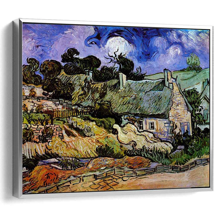Houses with Thatched Roofs, Cordeville by Vincent van Gogh