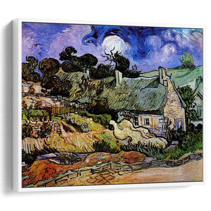 Houses with Thatched Roofs, Cordeville by Vincent van Gogh