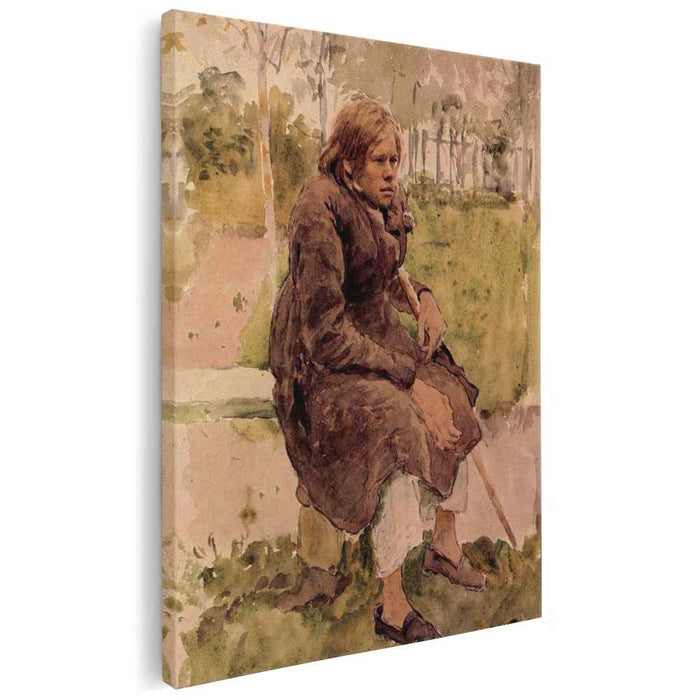 Hunchback (study) (1880) by Ilya Repin