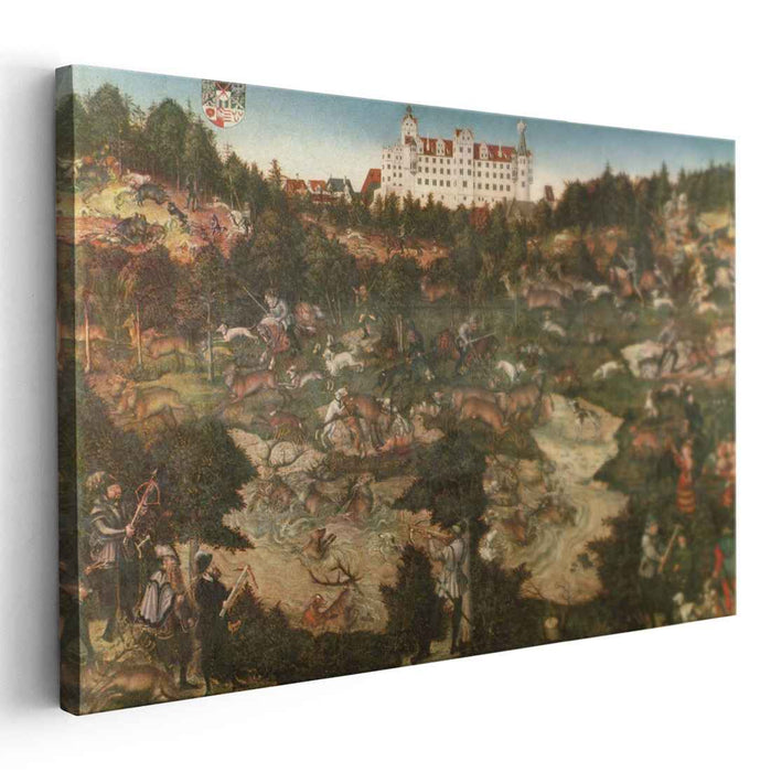 Hunt in Honour of Charles V at the Castle of Torgau (1544) by Lucas Cranach the Elder