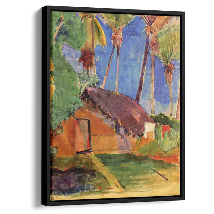 Hut under the coconut palms (1894) by Paul Gauguin
