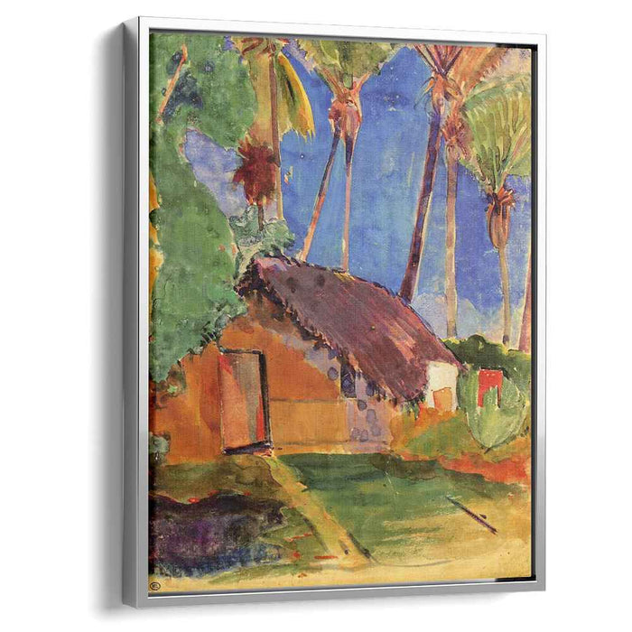 Hut under the coconut palms (1894) by Paul Gauguin