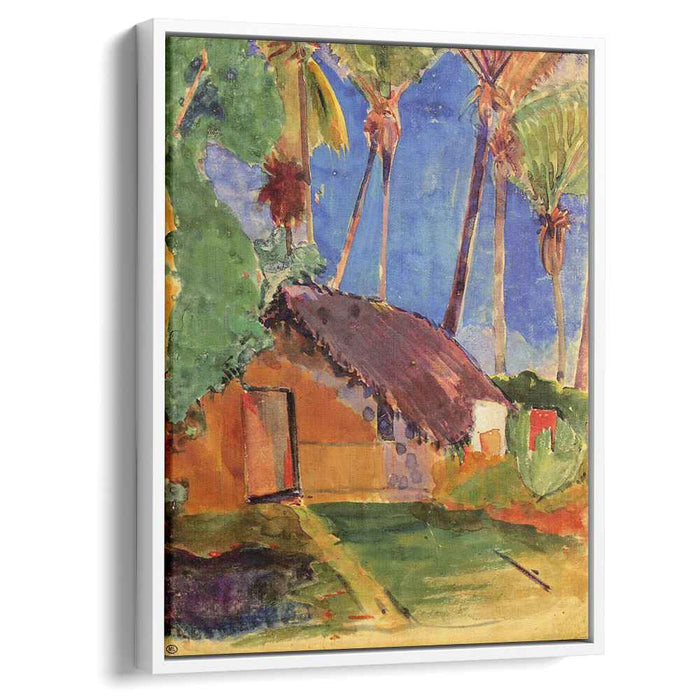 Hut under the coconut palms (1894) by Paul Gauguin