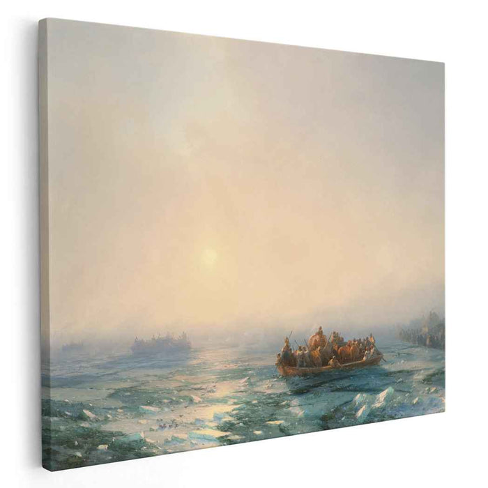 Ice in the Dnieper (1872) by Ivan Aivazovsky